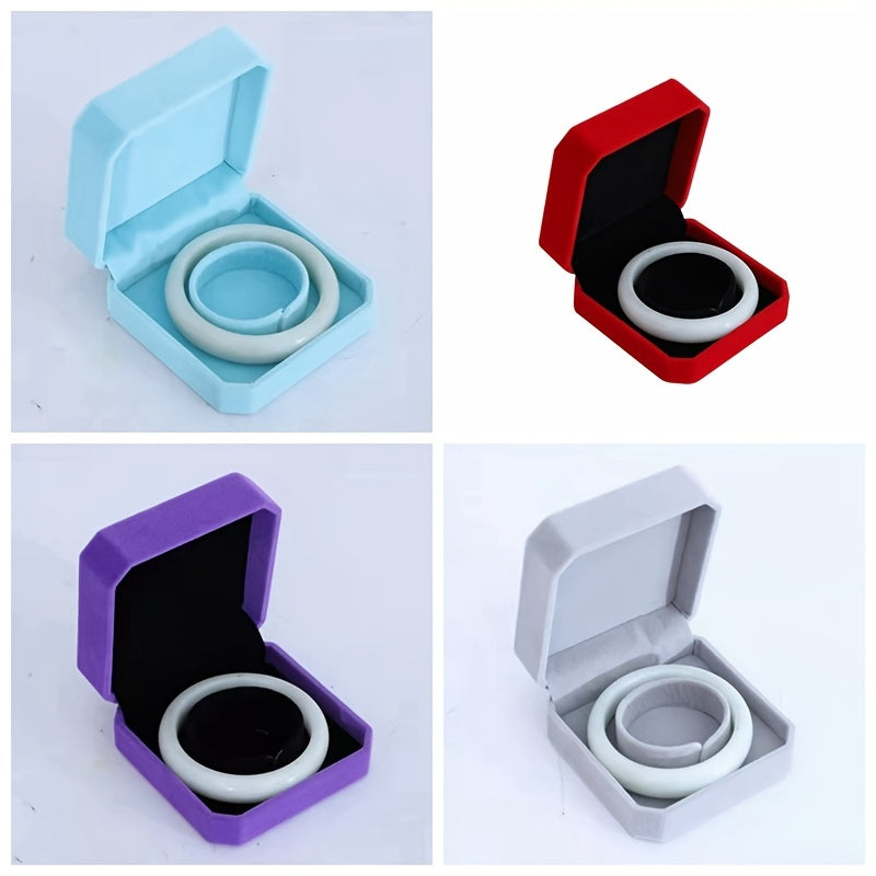 Бархатная восьмиугольная шкатулка для украшений для женщин и девочек