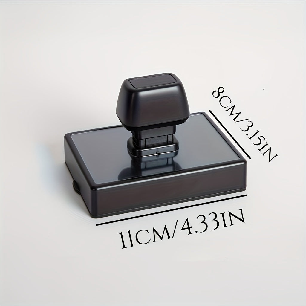 Large Square Business Stamp PE Material Customizable Office Seal in Multiple Languages