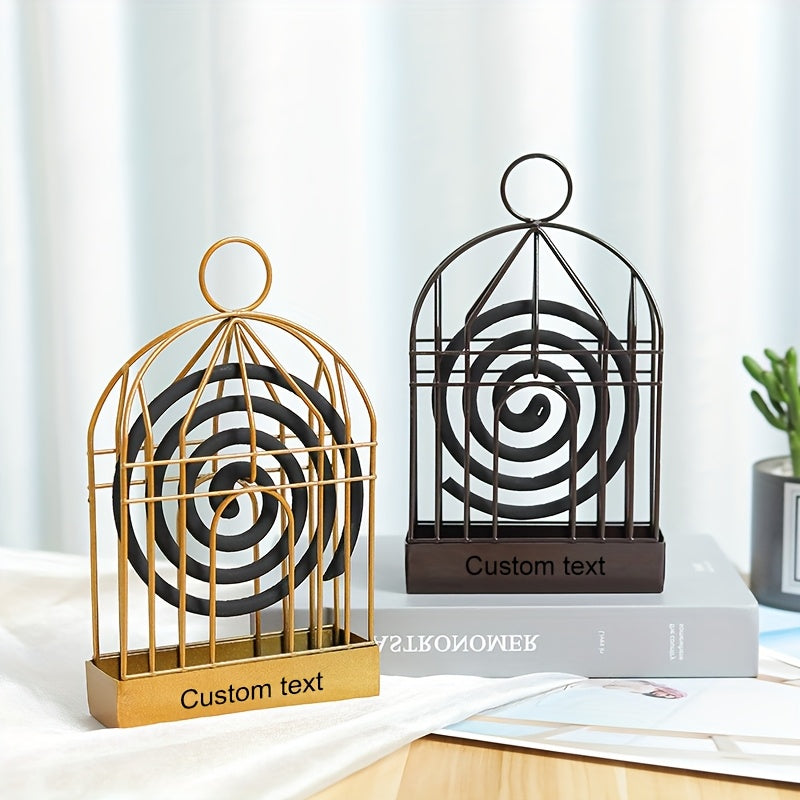Metal Mosquito Coil Holder | Portable Outdoor Indoor Birdcage Design