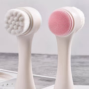 Unisex Silicone Cleaning Brush Double-Sided Exfoliating Pore Cleaner
