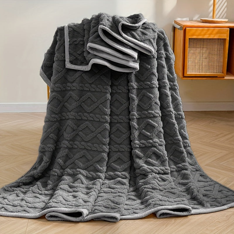 Soft Fleece Throw Blanket for Couch Bed or Chair Cozy Warm Winter Use