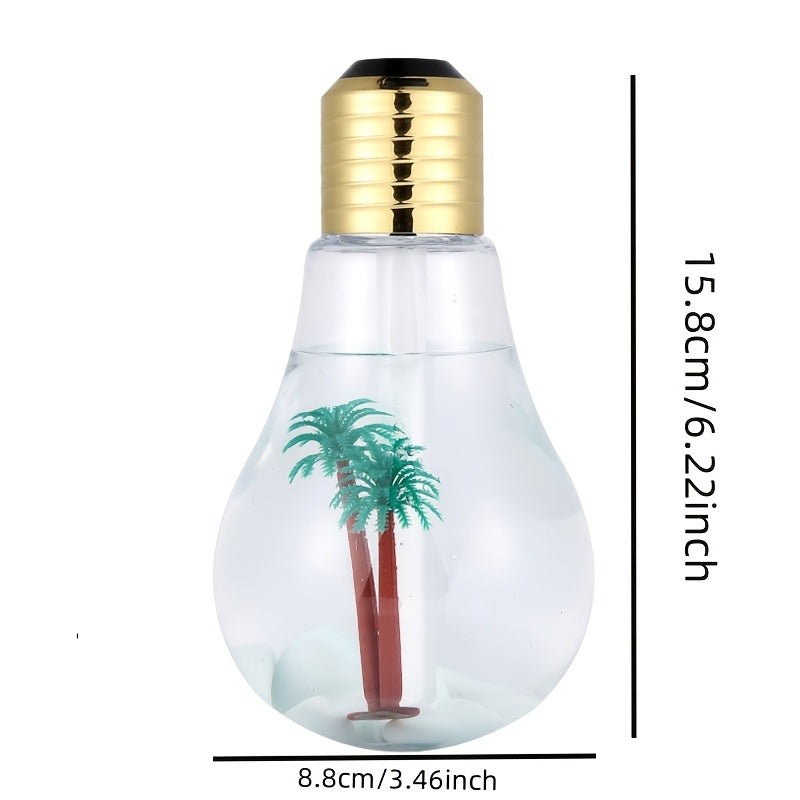 Hanging Bulb Humidifier Colorful Lights USB Powered Atomization 1L Nightlight