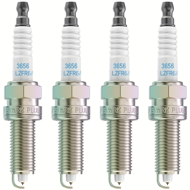 4PCS Iridium Platinum Spark Plugs High Performance Ceramic Insulator Durable
