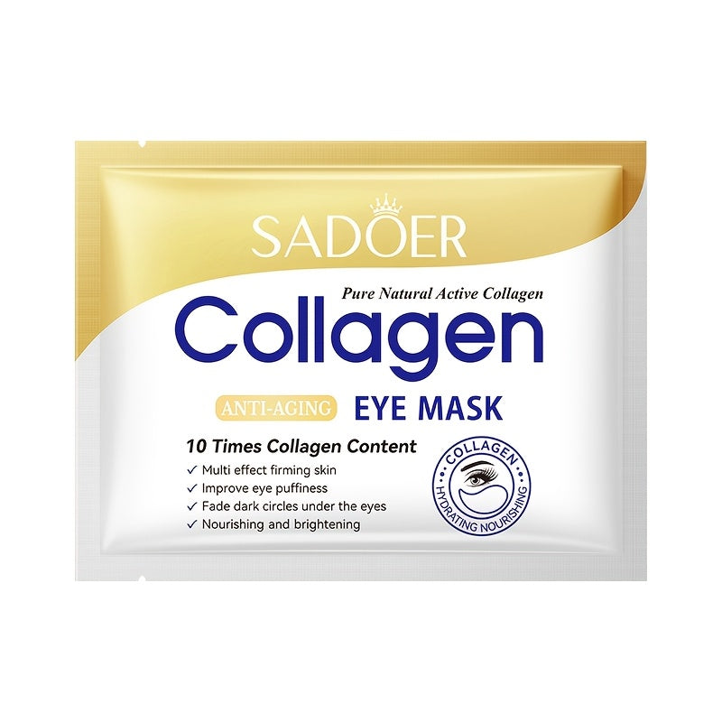 Unisex Collagen Eye Masks 7.5g Anti-Aging Dark Circles Brightening Moisturizing