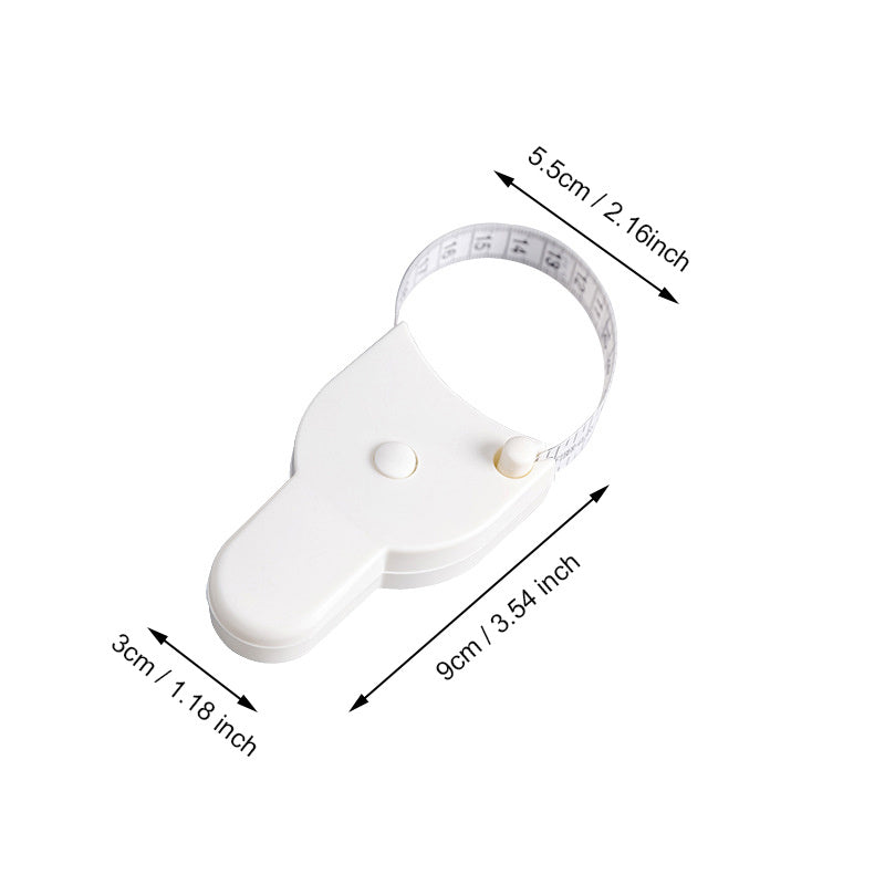 60-Inch Retractable Measuring Tape for Waist Chest Thigh Circumference Plastic Locking