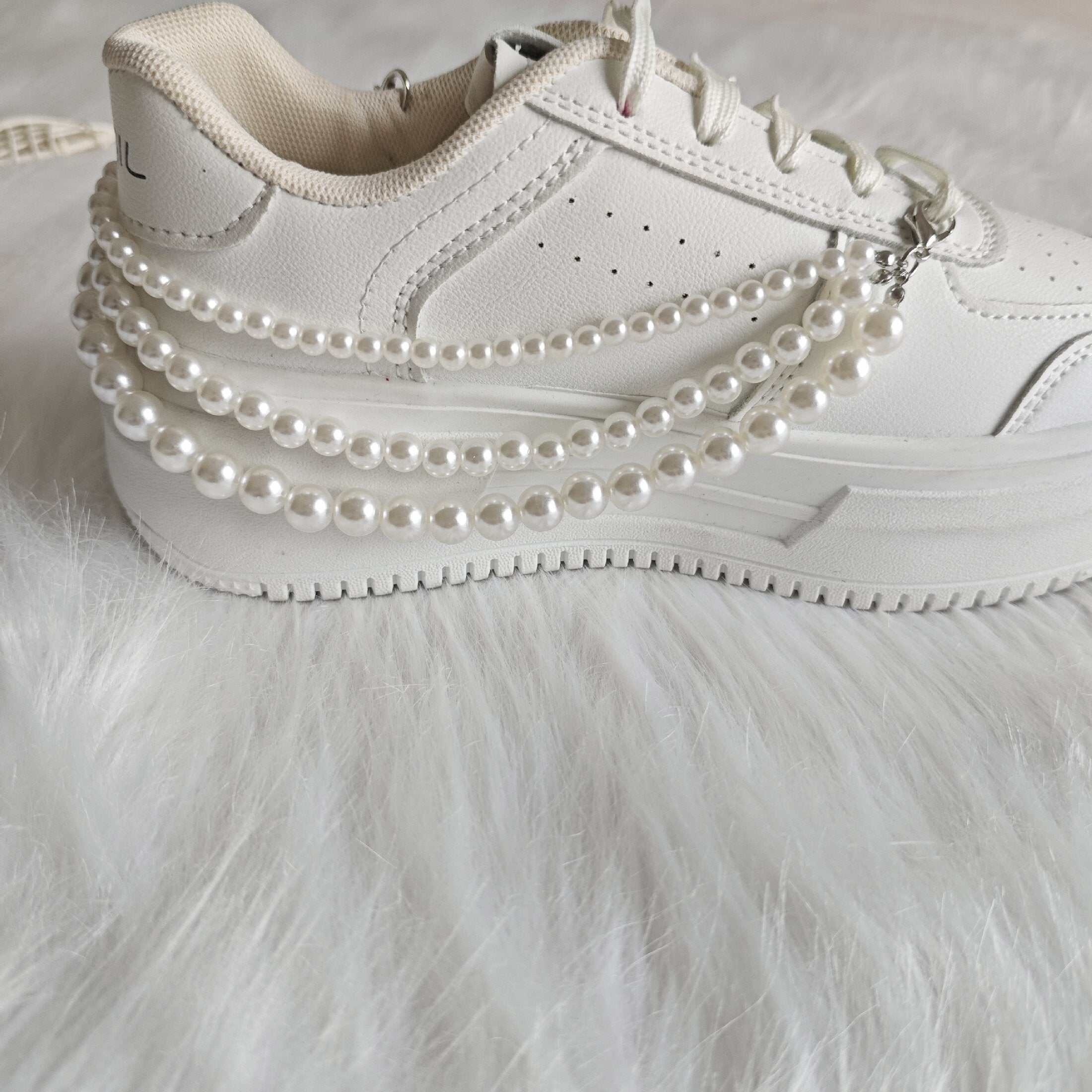 Women Removable Faux Pearl Shoe Charms Set for Casual footwear Decoration