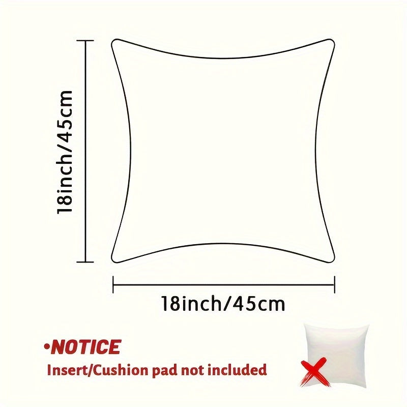 Set of 2 Modern Floral Polyester Throw Pillow Covers for Sofa Bed Car Decor