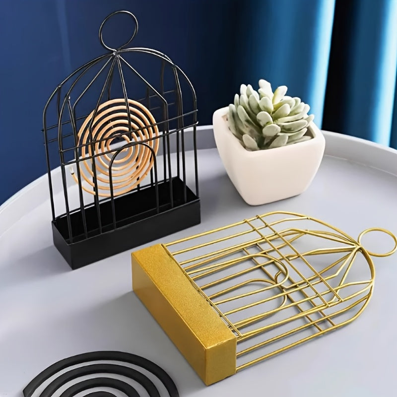 Mosquito Incense Holder Metal Hanging Bird Cage Outdoor Indoor Declaeration