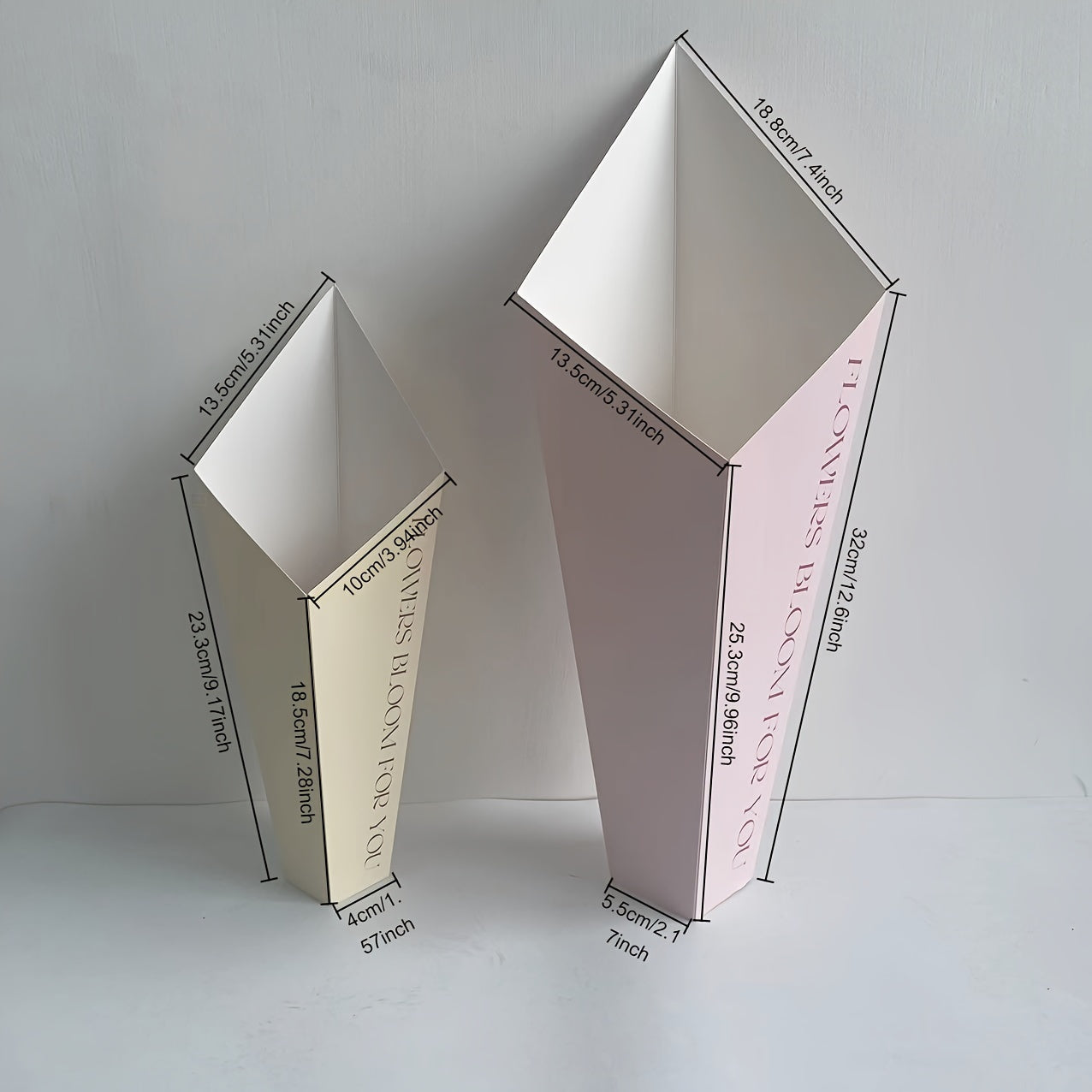 Set of 10 Floral Gift Bags for Birthdays Weddings and Mother's Day Durable Paper Handles