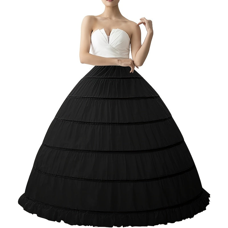 Women's Black Tulle Petticoat for Weddings and Special Occasions Polyester Easy to Wash