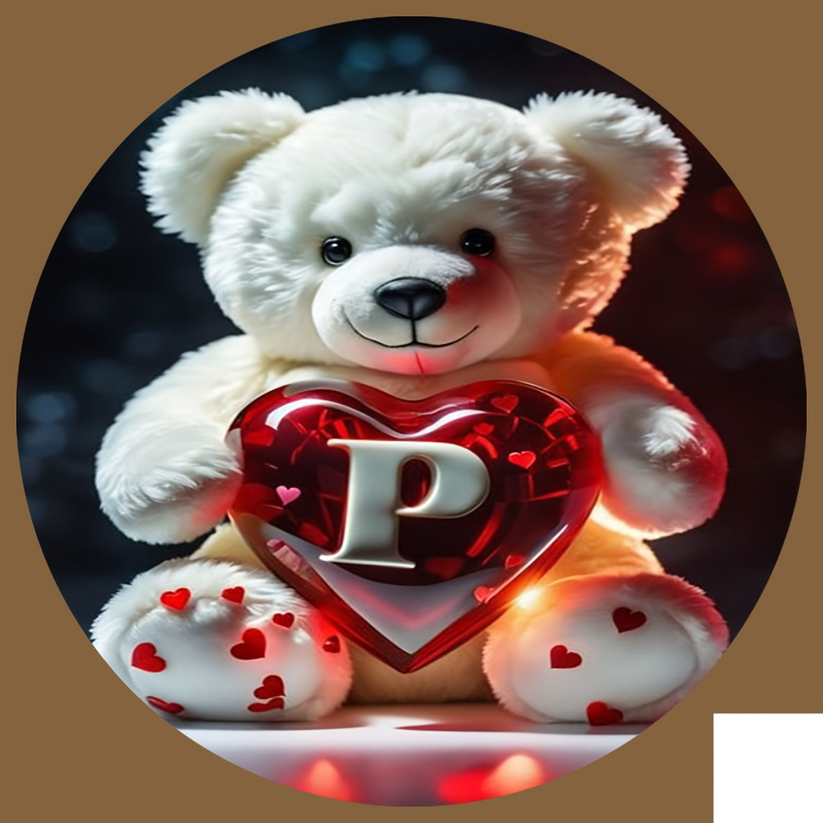 Animal Series Bear Alphabet Wooden Coaster for Drinks and Gifts