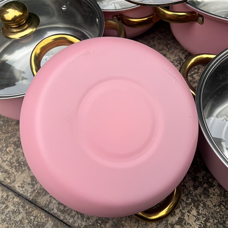 Katta zanglamaydigan po'latdan yasalgan sho'rva qozoni, pishirish, qovurish va tabiatda sayohat qilish uchun