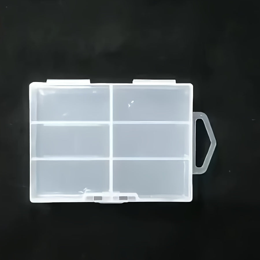 Battery Organizer Box Holds 24 AA AAA Batteries Durable Portable Space-Saving