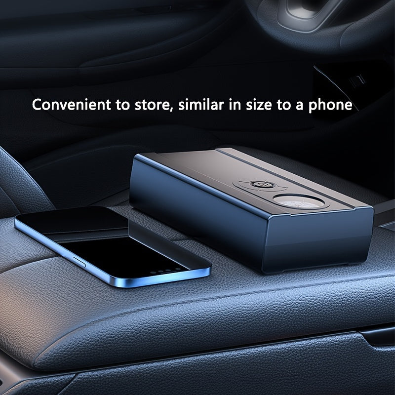 Высокоскоростной портативный воздушный компрессор с цифровым манометром для накачки автомобилей, мотоциклов, велосипедов