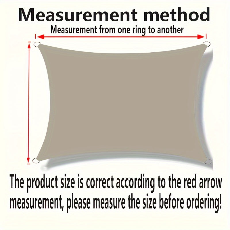 Gran toldo de lona para sombra exterior para camping jardín bloqueador UV marrón 10x10 pies