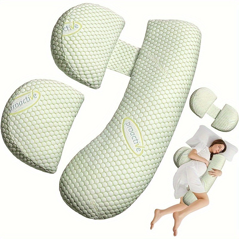 Pregnancy Support Pillow H-Shaped Side Sleeping Cushion for Pregnant Women