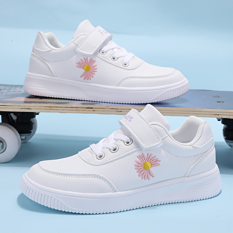 Kids' Floral Fashion Sneakers Lightweight Non-Slip Easy On/Off Straps EVA Sole