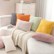 Boho Throw Pillow Cover Soft Plush Stripe Farmhouse Cushion Cover 45.72cm 45.72cm 30.48cm 50.8cm