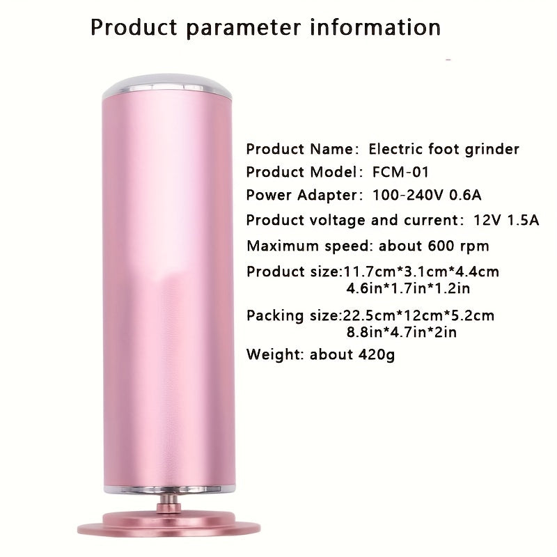 Электрический аппарат для удаления мозолей на стопах с регулируемой скоростью и 60 шлифовальными дисками, перезаряжаемый инструмент для педикюра