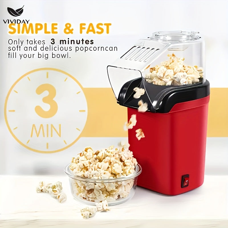 Электрическая машина для попкорна без батареек, горячий воздух, без масла, здоровая закуска