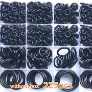 225 шт. набор резиновых уплотнительных колец, маслостойкие уплотнения для сантехники и автомобилей