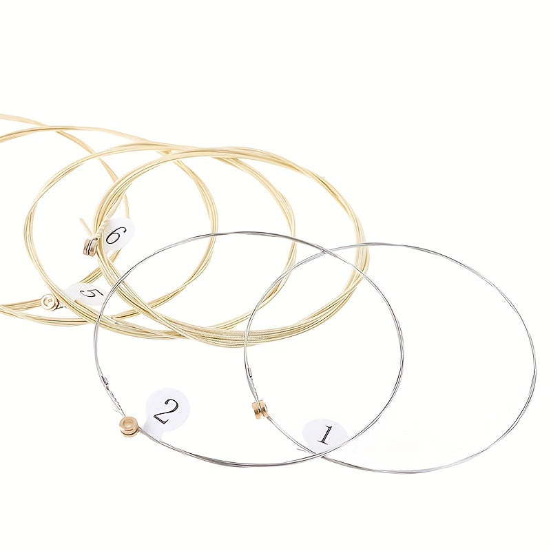 Set of 6 Nickel-Plated Steel Acoustic Guitar Strings