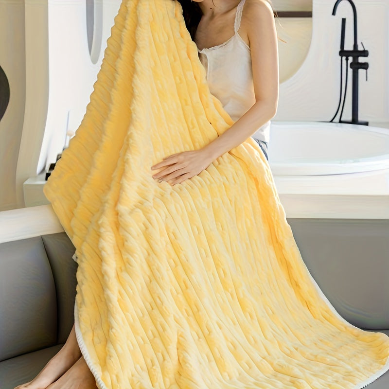 Ultra-Soft Quick-Dry Bath Towel Absorbent Skin-Friendly Adult Size Polyester Polyamide