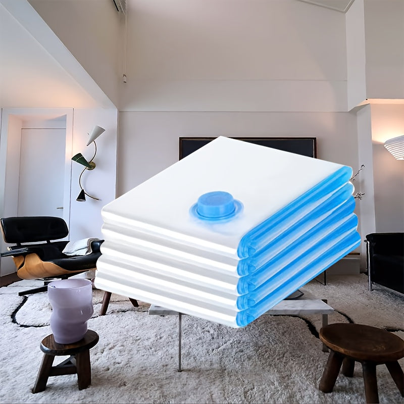 Set of 5 Space-Saving Compression Storage Bags for Clothing and Home Organization 50.8x71.12 cm