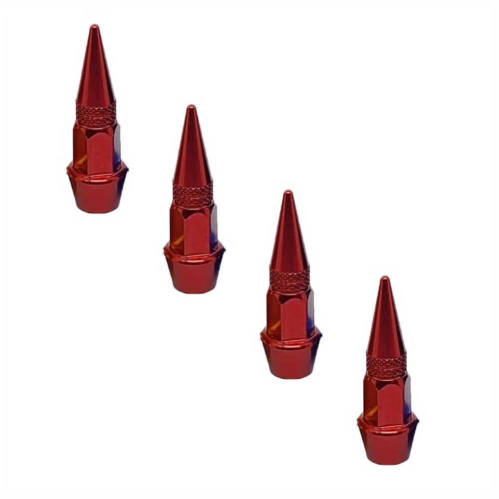 Pack de 4 tapas de polvo para válvula de rueda de aluminio para coches, camiones, bicicletas 45mm