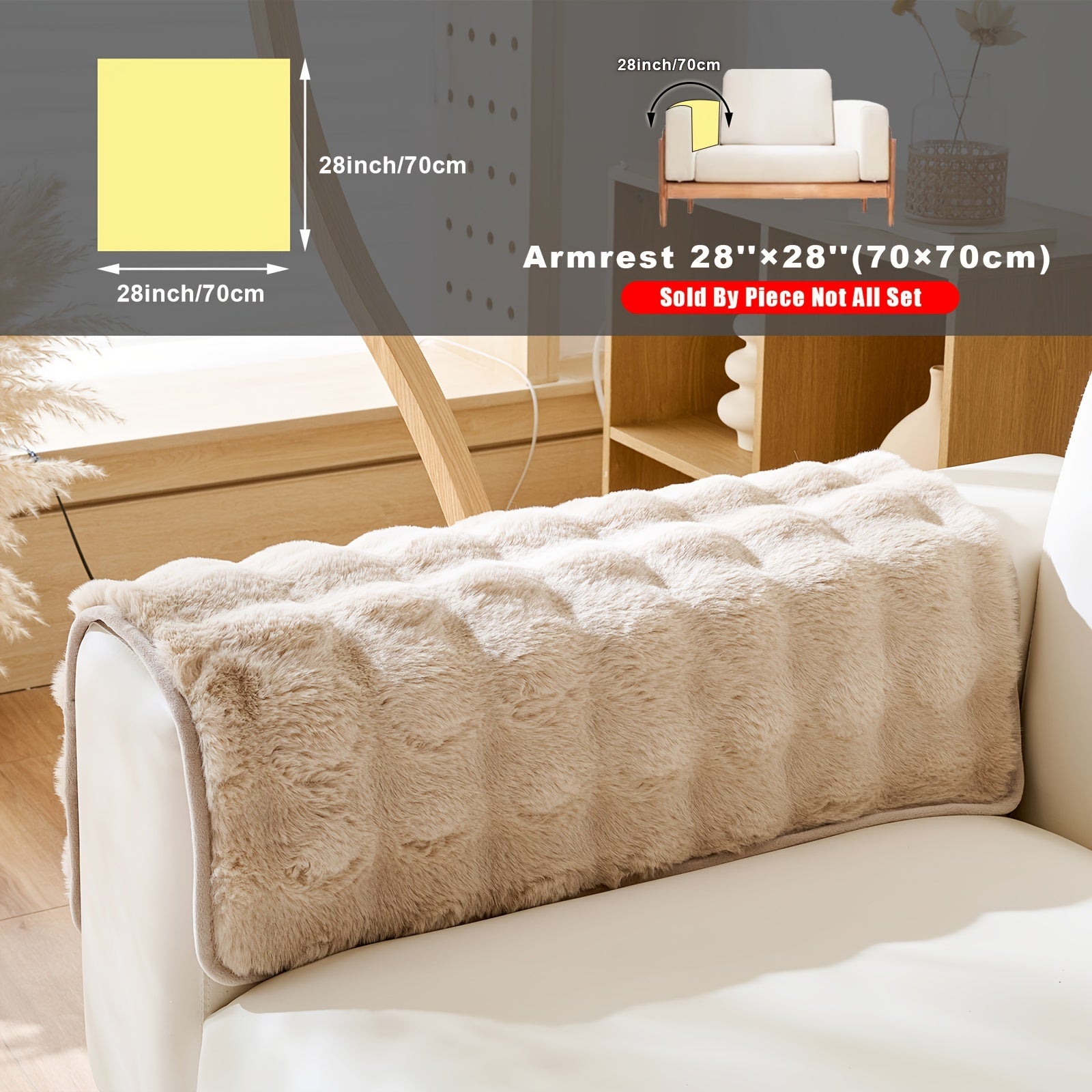 Накидка на диван из флиса для 2-4 местных диванов в 8 цветах, моющаяся в машине, дружелюбная к питомцам, современный дизайн