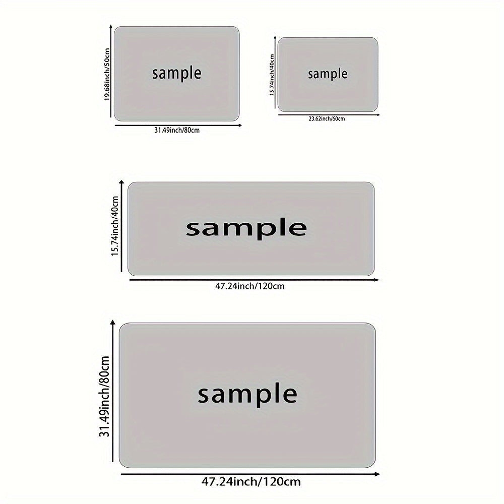 Small Daisies in the Rain Bathroom Carpet Thick Soft Kitchen Living Bedroom Floor Mat Machine Washable