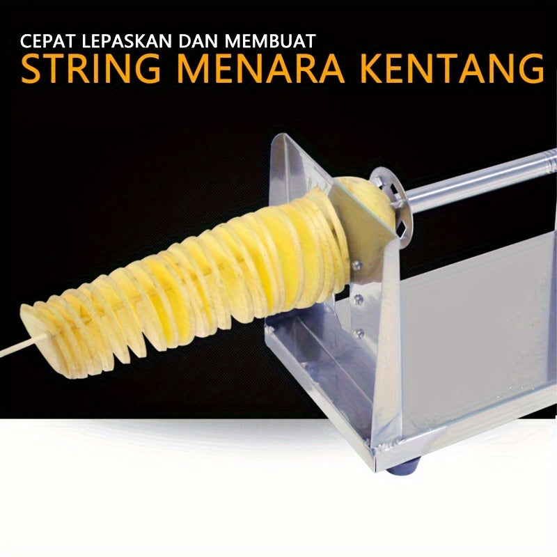 Tornado Potato Tower Machine Set with Spare Blades and Puncher for Snack Making