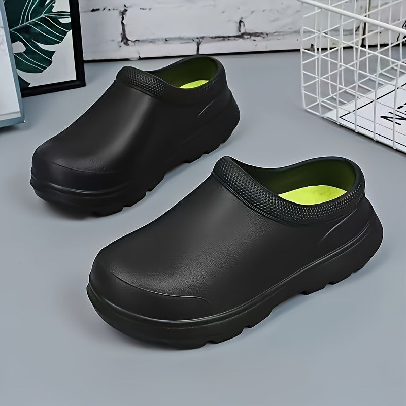 Unisex Waterproof EVA Mules Slip On Slide Sandals Solid Color