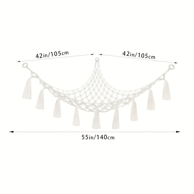 Stuffed Animal Storage Hammock for Kids and Pets Durable Fabric Space Saver Toy Organizer