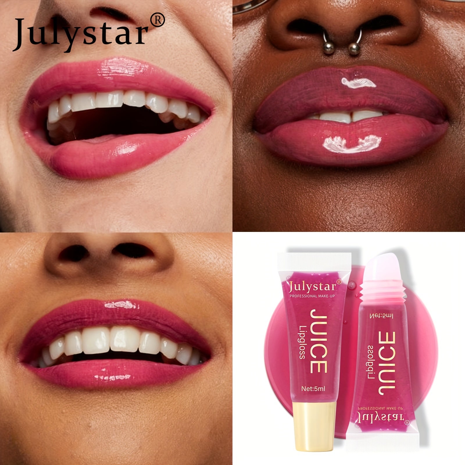 Brillo de labios para mujer de larga duración, hidratante, aceite de labios con sabor a fruta