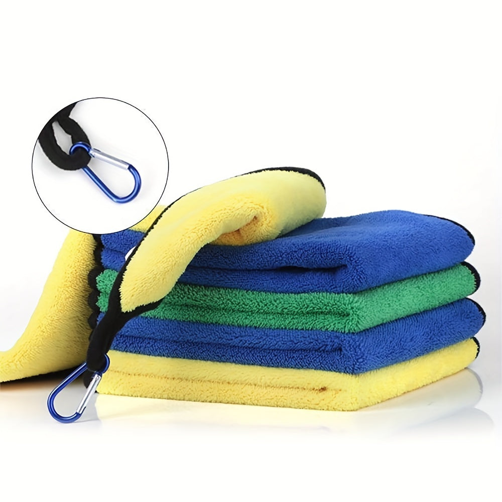 Super-Absorbent Fishing Towel with Carabiner for Kitchen Car Washing
