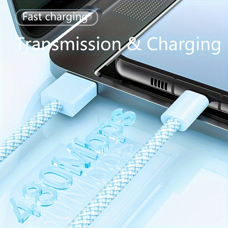 Tez zaryadlash va ma'lumot uzatish uchun yuqori tezlikdagi USB Type C kabel, iPhone, Samsung, Xiaomi va OnePlus kabi turli qurilmalar bilan mos keladi. Sayohat va ofisda foydalanish uchun mukammal.