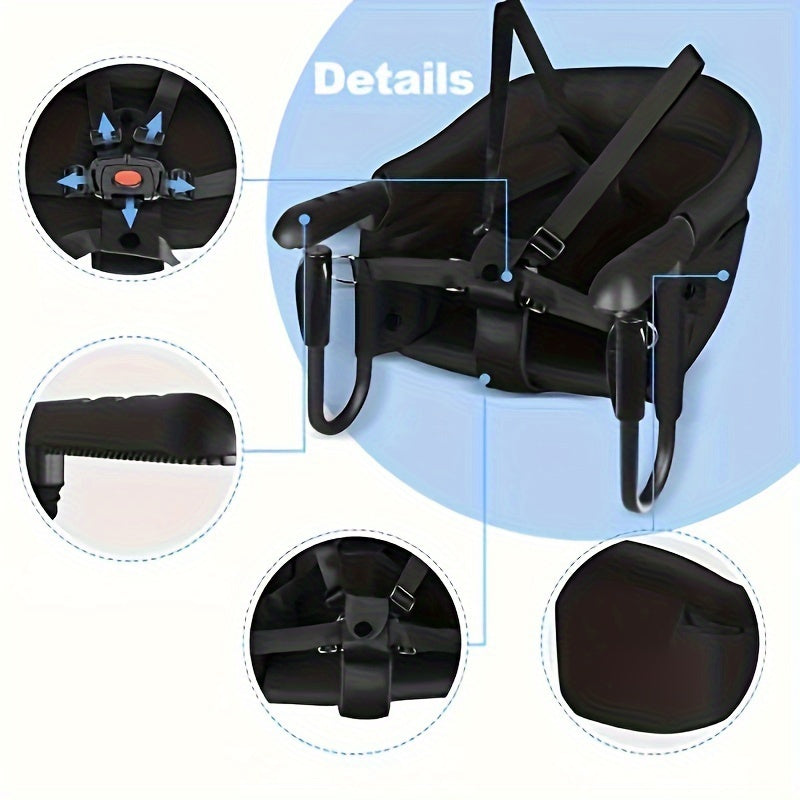 Silla alta para bebé portátil con gancho, silla de mesa para bebés hasta 15kg