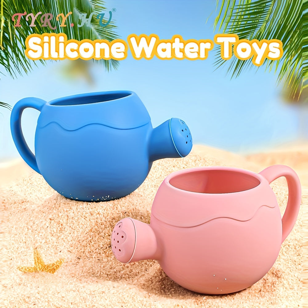 Silicone Watering Can Toy for Toddlers Lightweight Bath Beach Garden Play