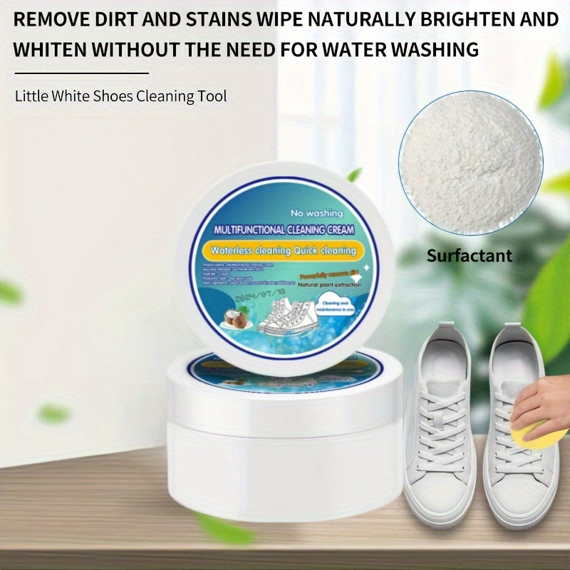 Shoe Cleaner Cream Waterless Stain Remover for Sneakers and Shoes