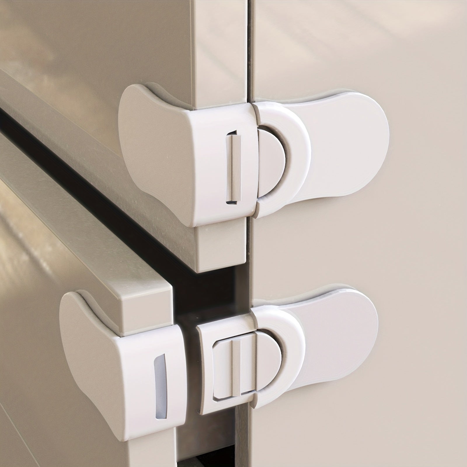 5-Pack ABS Cabinet Locks for Drawers and Fridges Child Safety No Drilling