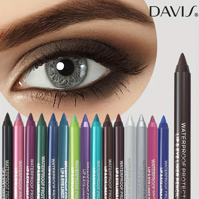 Waterproof Eyeliner Pencil Long-Lasting Bold Eye Makeup in Various Shades