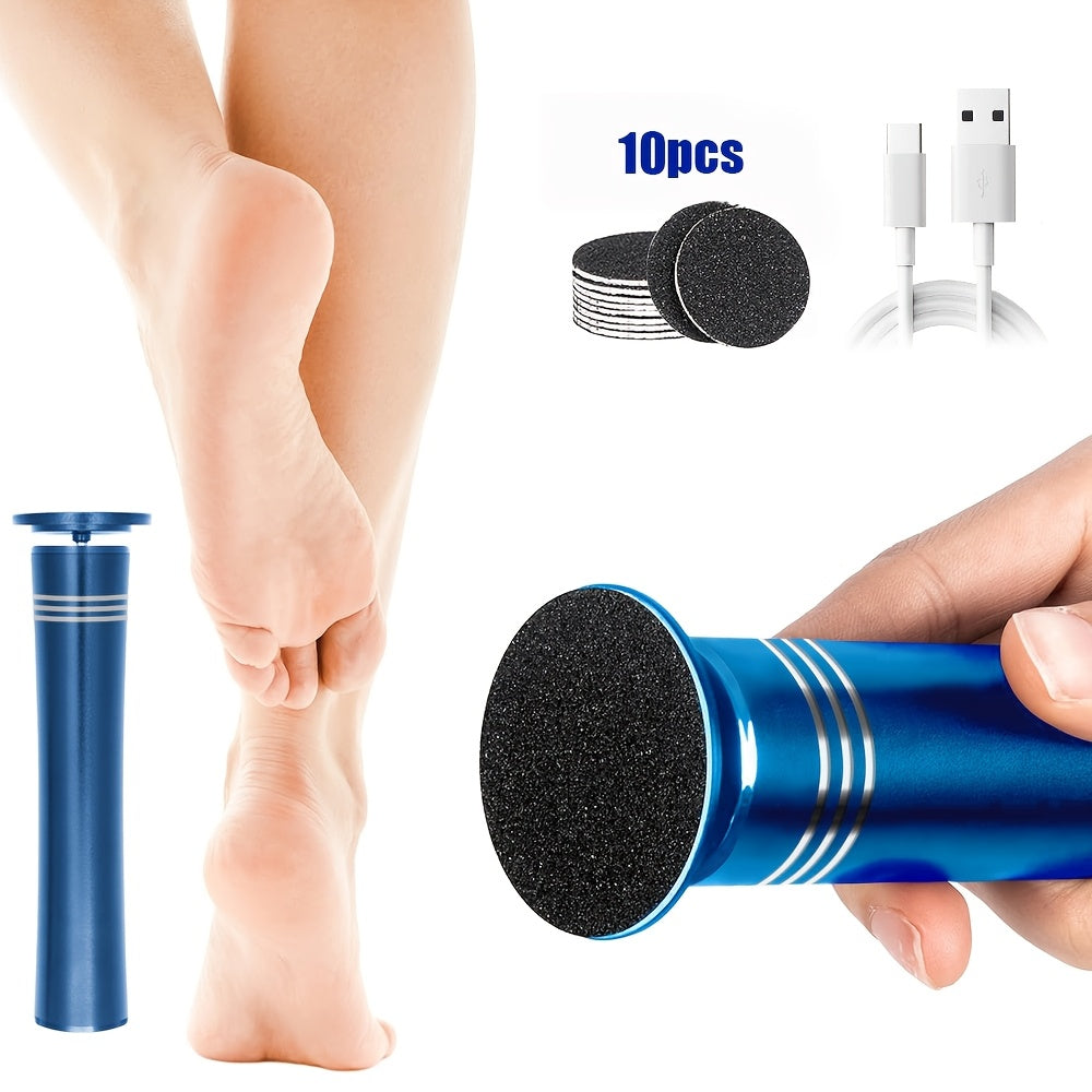 Removedor eléctrico de callos de pies, con batería de litio recargable y carga USB, herramienta de pedicura