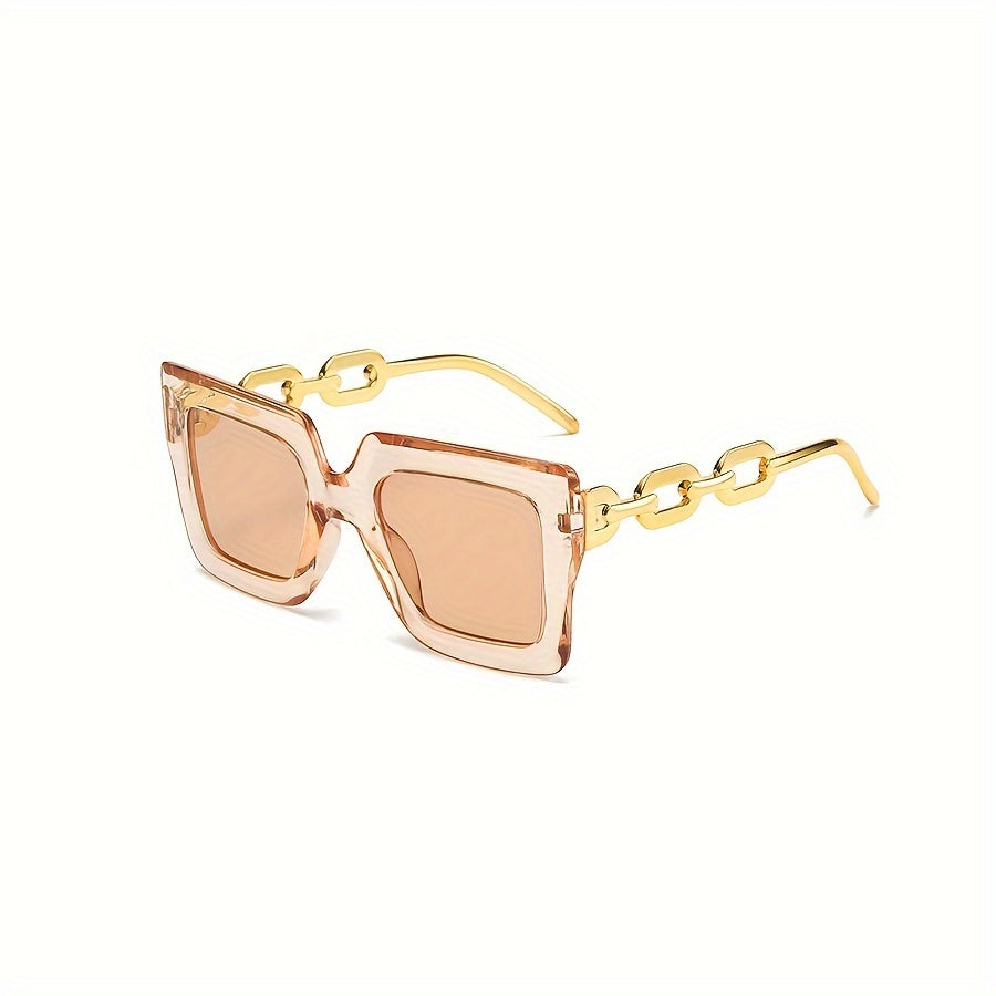Set of 3 Women's Retro Large Frame Mirrored Plastic Rectangle Fashion Glasses for Outdoor Travel