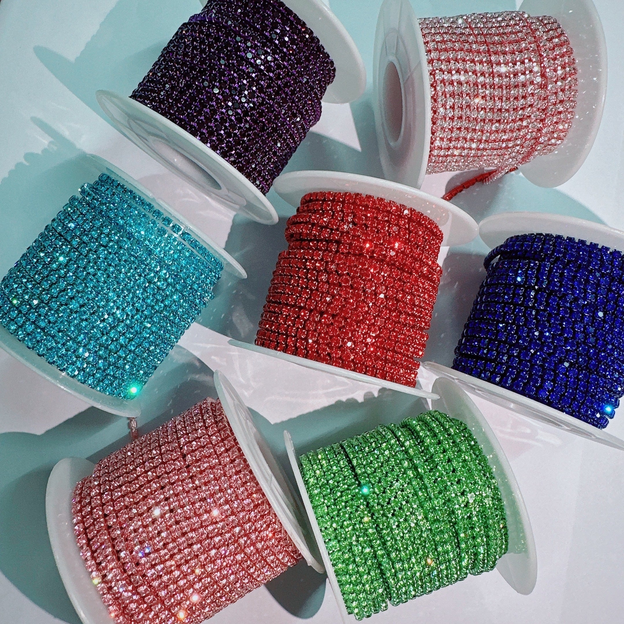 Sparkling Rhinestone Chain 450cm for Jewelry Making and Accessories