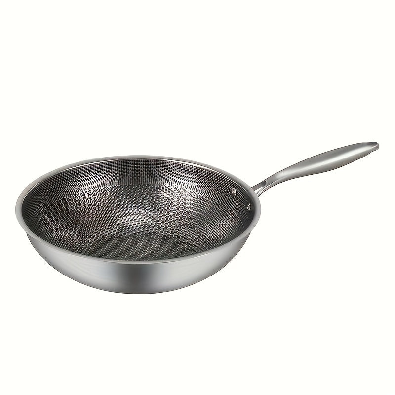 Non-Stick Honeycomb Coating Skillet Wok and Saute Pan Set for Gas and Induction Cooking