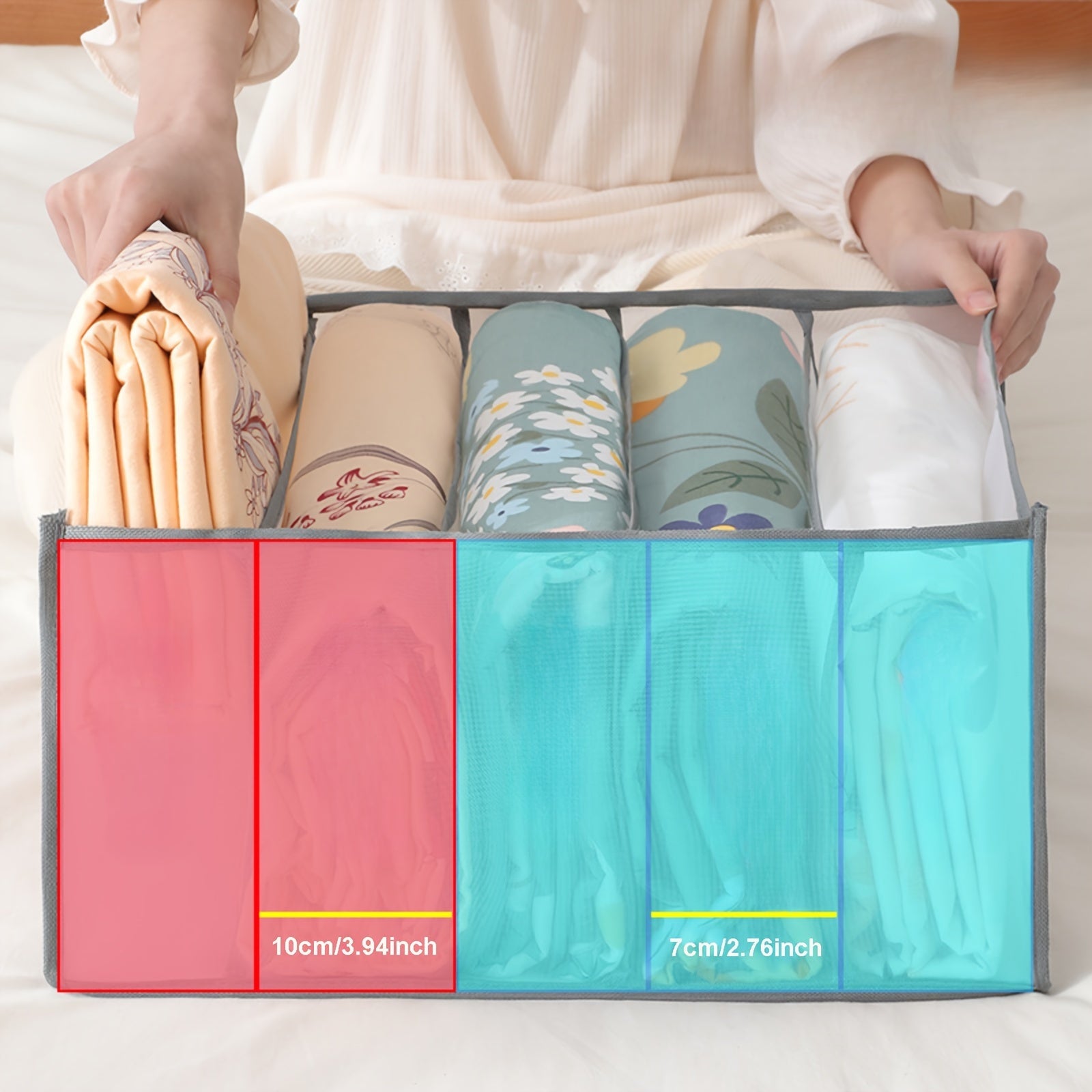 Bolsa de almacenamiento a prueba de polvo para funda de edredón y juego de sábanas, organización en el armario de casa