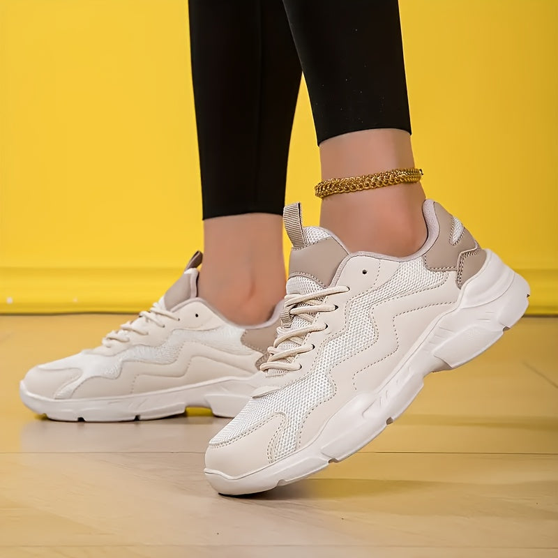 Women’s Casual All-Season Sneakers Breathable Mesh Low-Top Shoes