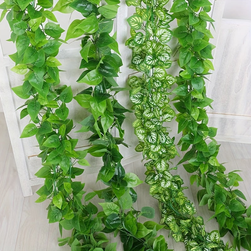 Artificial Green Ivy Garland 12 Pieces for Home Garden Wedding Party Decoration