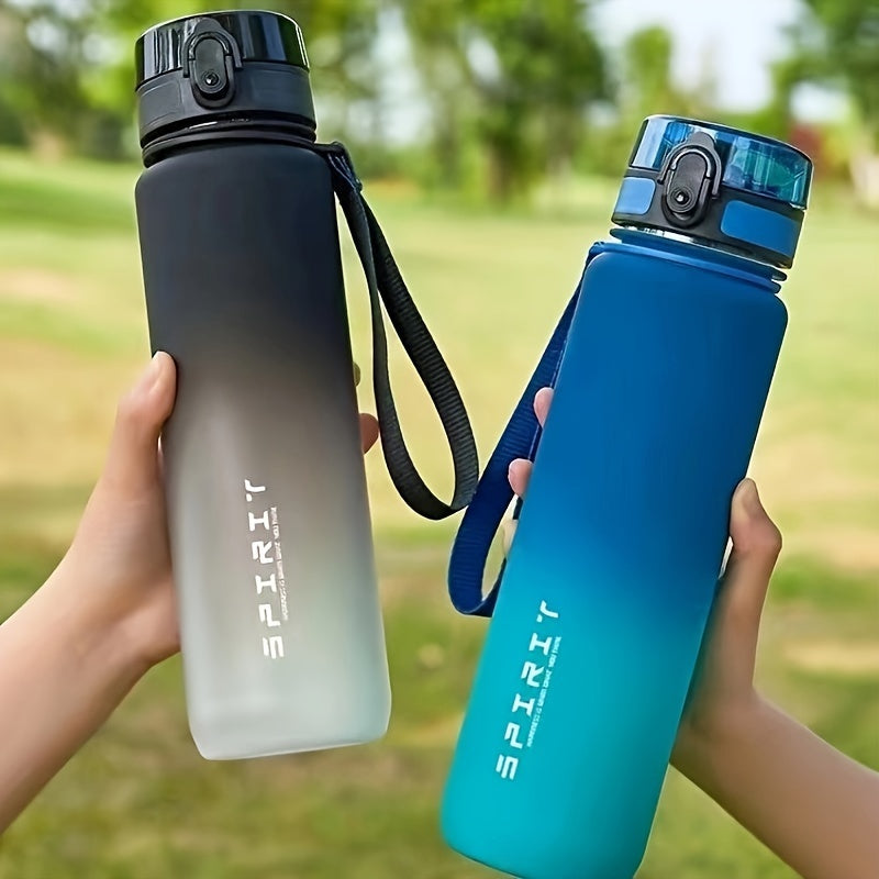 Large Capacity Water Bottle with Time Scale BPA-Free Portable for Sports and Outdoor